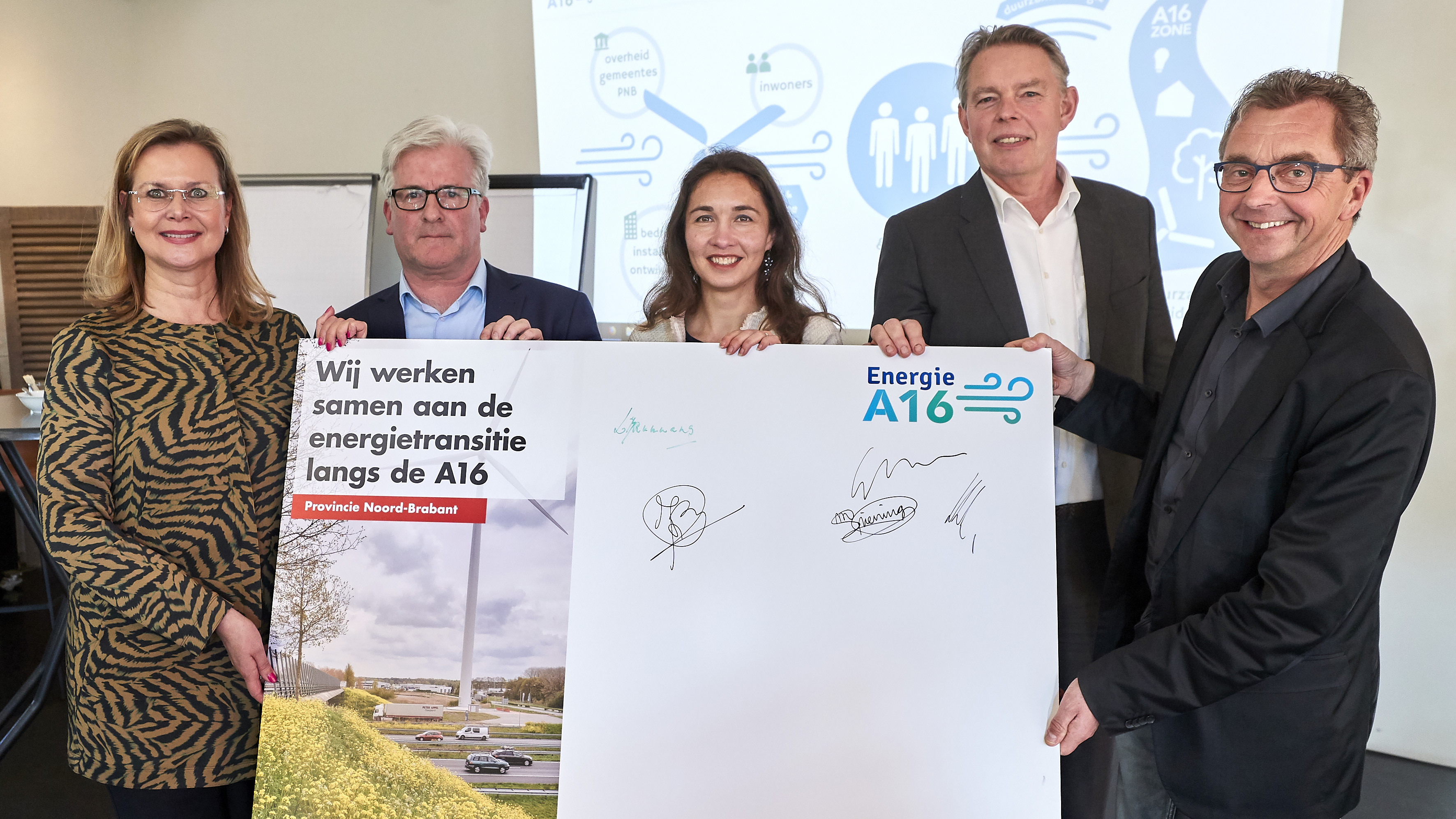 Ondertekening convenant energietransitie langs A16